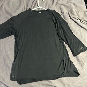 Black Nike sb dri fit shirt size L 3/4 sleeve#8